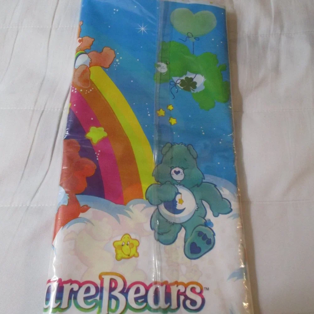 Vintage American Greetings Care Bears Plastic Tablecover 54